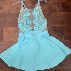 Mint green dress